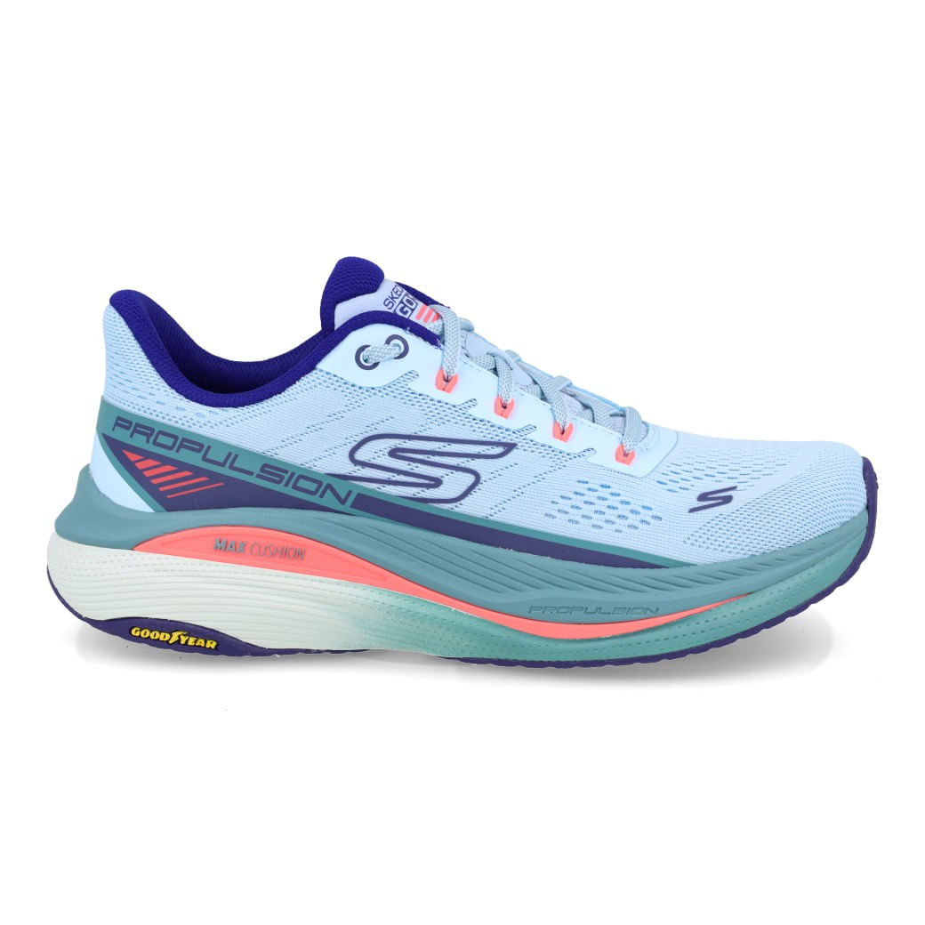 Skechers Tenis MAX PROPULSION 128901-LBNV Azul-Laranja Sint_2__